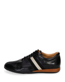 Men's Frenz Leather Low-Top Sneaker, Black