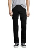 Rocco Skinny Stretch-Denim Moto Jeans, Black