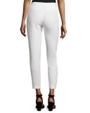 Marcia Straight-Leg Pants, Black
