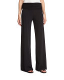 Tulle Palazzo Pants, Black