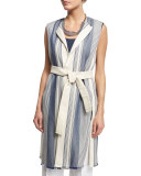 Fergie Belted Striped Vest