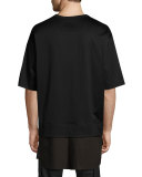 Faux-Layered Tee, Black