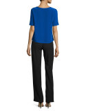 Mabelle Half-Sleeve Georgette Blouse