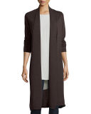 Washable Wool Kimono Duster Cardigan, Petite