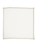 Quadrata Soffio Cashmere & Silk Scarf, White