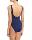 Zissou Zipper-Side One-Piece Swimsuit