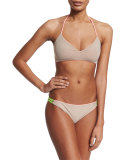 Zunzal Reversible Swim Top, Chino/Green