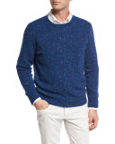 Girocollo Cashmere Tweed Cable Sweater