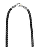 Black Caviar Diamond Station Necklace, 0.34ct.