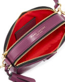 Shutter Small Leather Camera Bag, Iris