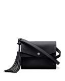 Eloise Field Leather Crossbody Bag, Black