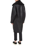 Cropped High-Waist Pants, Black