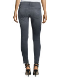 Nico Released-Hem Skinny Ankle Jeans, Gray