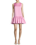Mandy Dropped-Waist Mini Dress, Sunset Pink