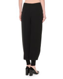 Mid-Rise Jogger Pants, Black