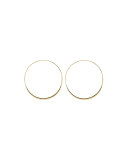 Large 14K Gold Wave Magic Hoop Earrings