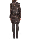 Gnu-Print Calf-Hair Coat, Date