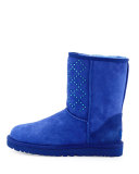 Classic Short Crystal Suede Boot
