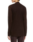 Organic Linen Knit Shaped Cardigan