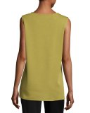 Long Knit Wool Tank, Leaf