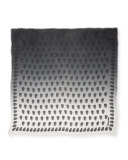 Kelly Skull Faded Ombré Scarf, Noir