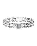 9mm Caviar Spark Bracelet with Diamond Station