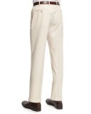 Parker Gabardine Wool Trousers, Navy