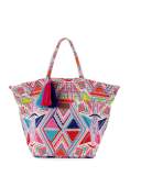 Carried Away Embroidered Beach Tote Bag, Multicolor