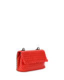 Baby Olimpia Intrecciato Shoulder Bag, Red