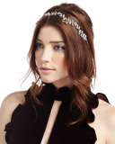 Vera Crystal Leaf Circlet Headband