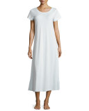 Butterknit Short-Sleeve Long Gown