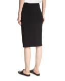 Jersey Pencil Skirt, Black