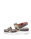 ZeroGrand Snake-Embossed Slingback Sandal, Roccia
