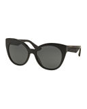 Beaded Cat-Eye Sunglasses