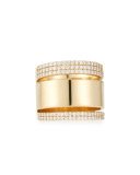 Vanity Expose 14K Gold & Diamond Ring, Size 7