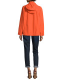Snap-Front Hooded Jacket, Plus Size 
