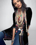 Ava Velvet Draped Cardigan