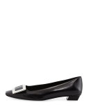 Belle Vivier Leather Pump, Black