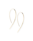 Small Flat Hook-On Hoop Earrings