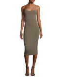 Strappy Camisole Midi Dress, Forest
