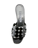 Velia Circle Slide Sandal, Black