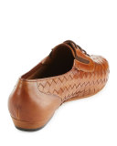 Nadir Woven Leather Oxford, Camel