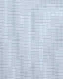 Slim-Fit Textured Check Dress Shirt, Light Blue