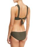 Every Day in Fashion Ruched Swim Bottom, Gray