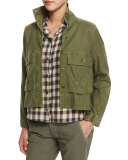 The Swingy Army Jacket, Hunter Green