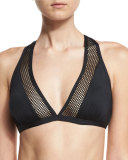 Sporty Soul Mesh Racerback Swim Top