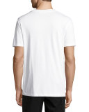 Swallow Logo Crewneck T-Shirt, Optic White