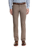 Five-Pocket Twill Pants, Khaki