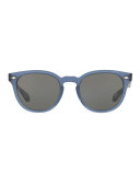 Sheldrake Plus Plastic Sunglasses, Blue