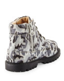 Atticus Camo Hiking Boot, Gray, Toddler/Youth